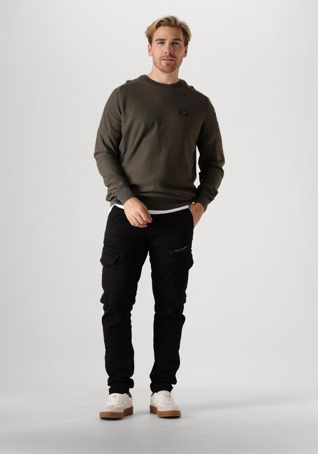 Zwarte PME LEGEND Cargobroeken NORDROP CARGO WASHED BLACK DENIM - large