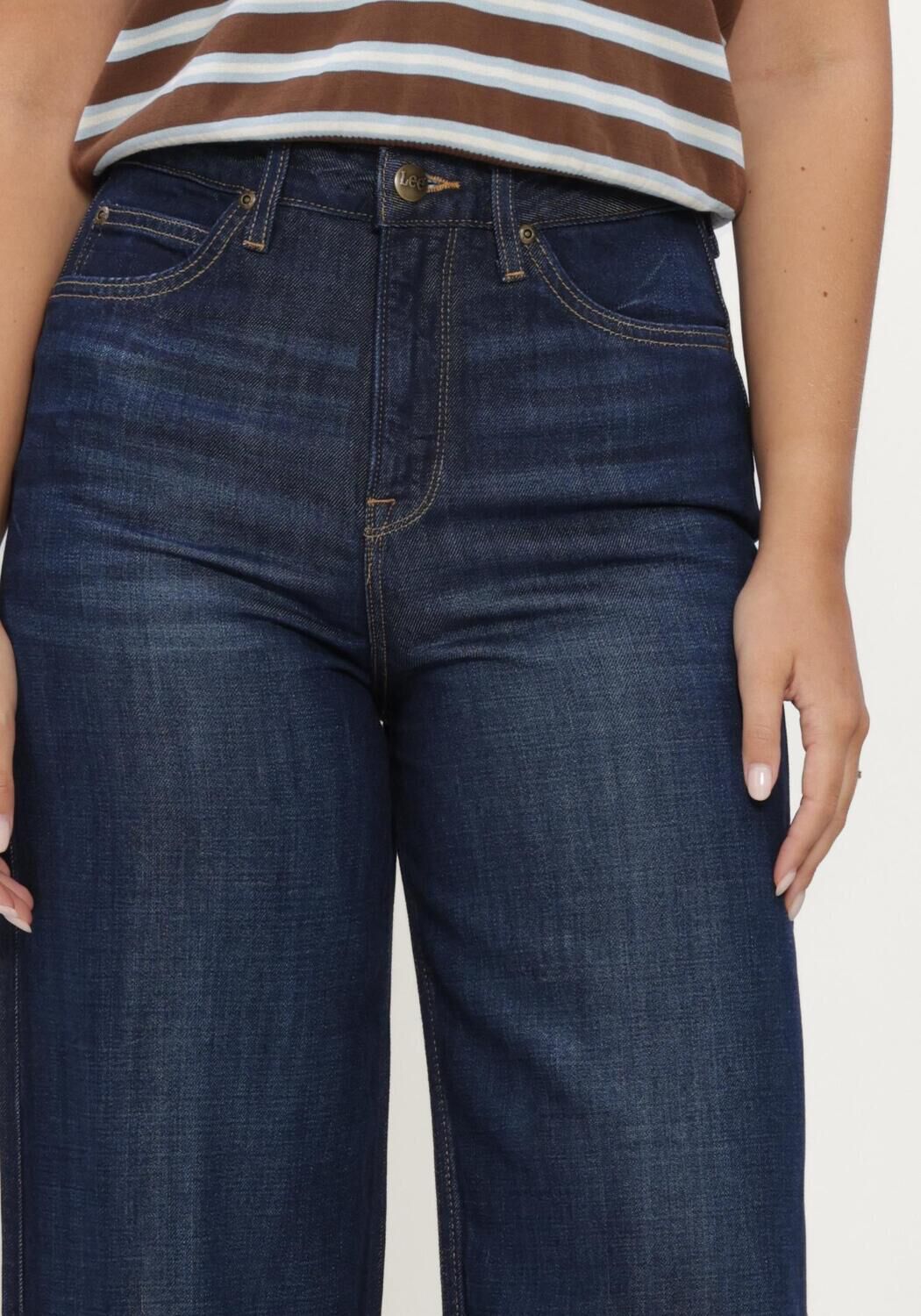 Donkerblauwe LEE Wide jeans STELLA - large