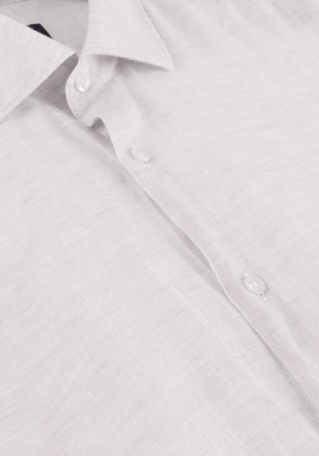 Bruine GENTI Casual overhemd LINNEN S7054-1120 - large