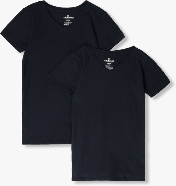 Donkerblauwe VINGINO T-shirt BOYS T-SHIRT V-NECK (2-PACK) - large
