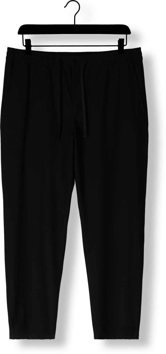 SELECTED HOMME Heren Broeken Slh196-straight Robert String Flex Pant Zwart