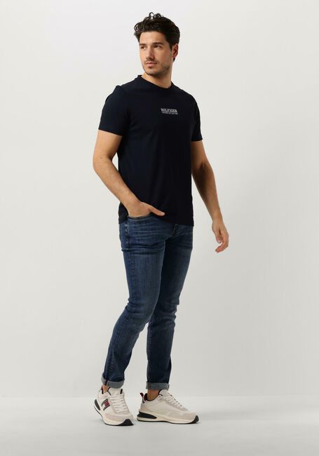 Donkerblauwe TOMMY HILFIGER T-shirt SMALL HILFIGER TEE - large