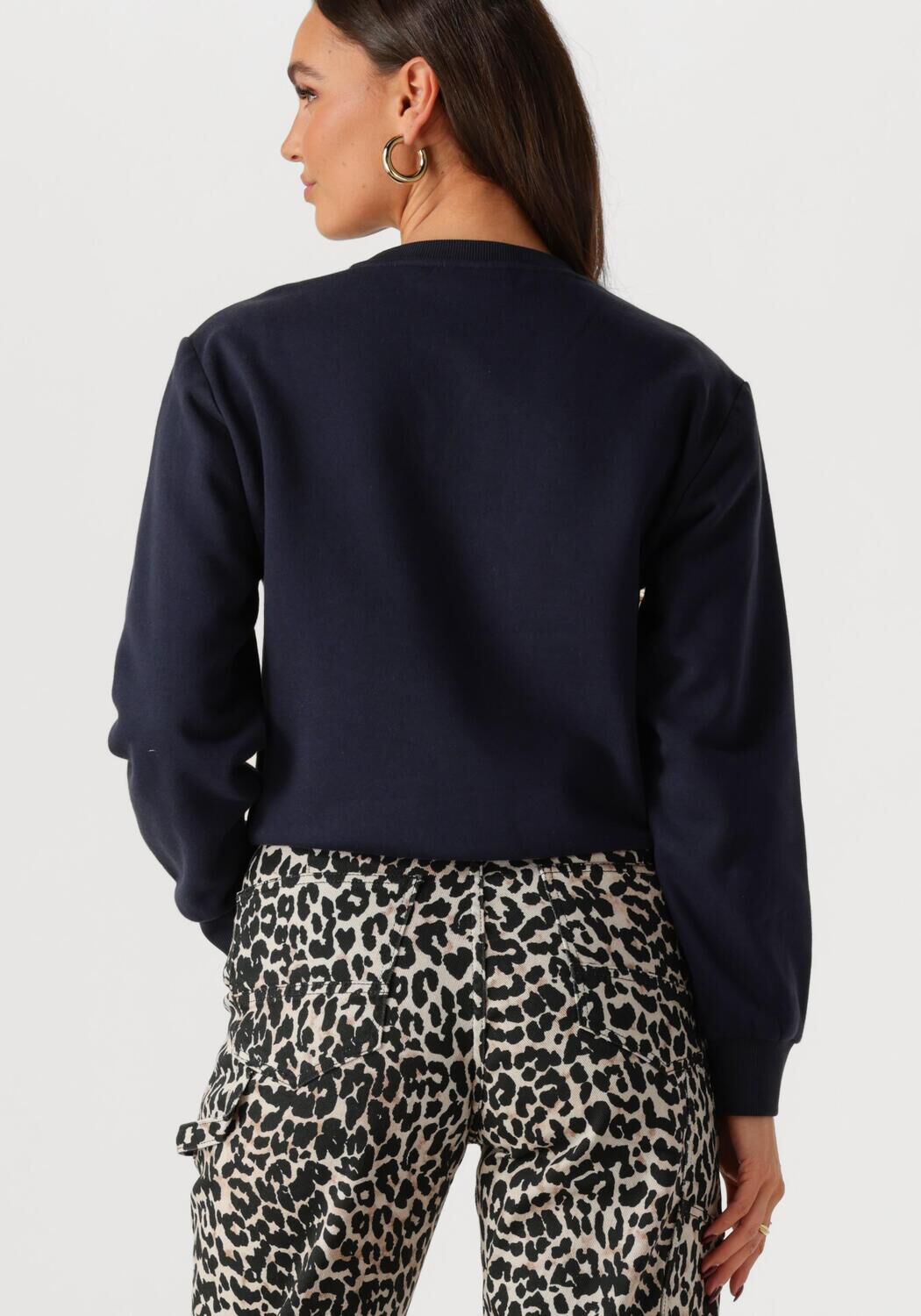 COLOURFUL REBEL Dames Truien & Vesten College 1986 Embro Relaxed Sweat Zwart
