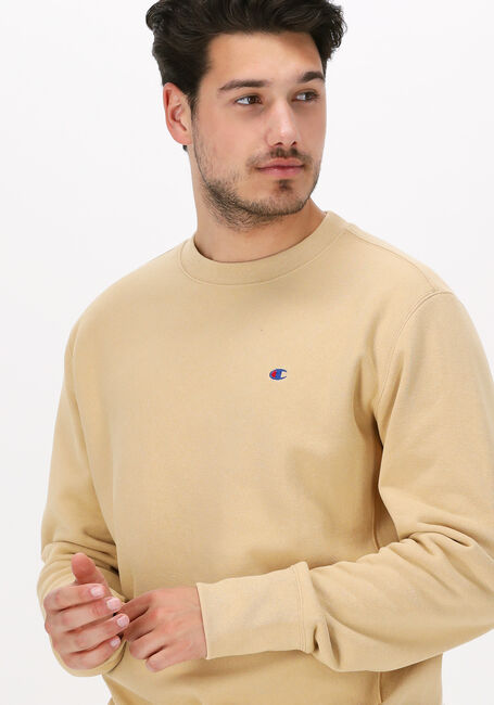 Gele CHAMPION Sweater CREWNECK SWEATSHIRT - large