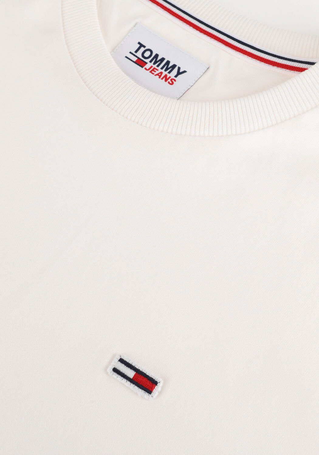 Gebroken wit TOMMY JEANS T-shirt TJM CLASSIC JERSEY C NECK - large