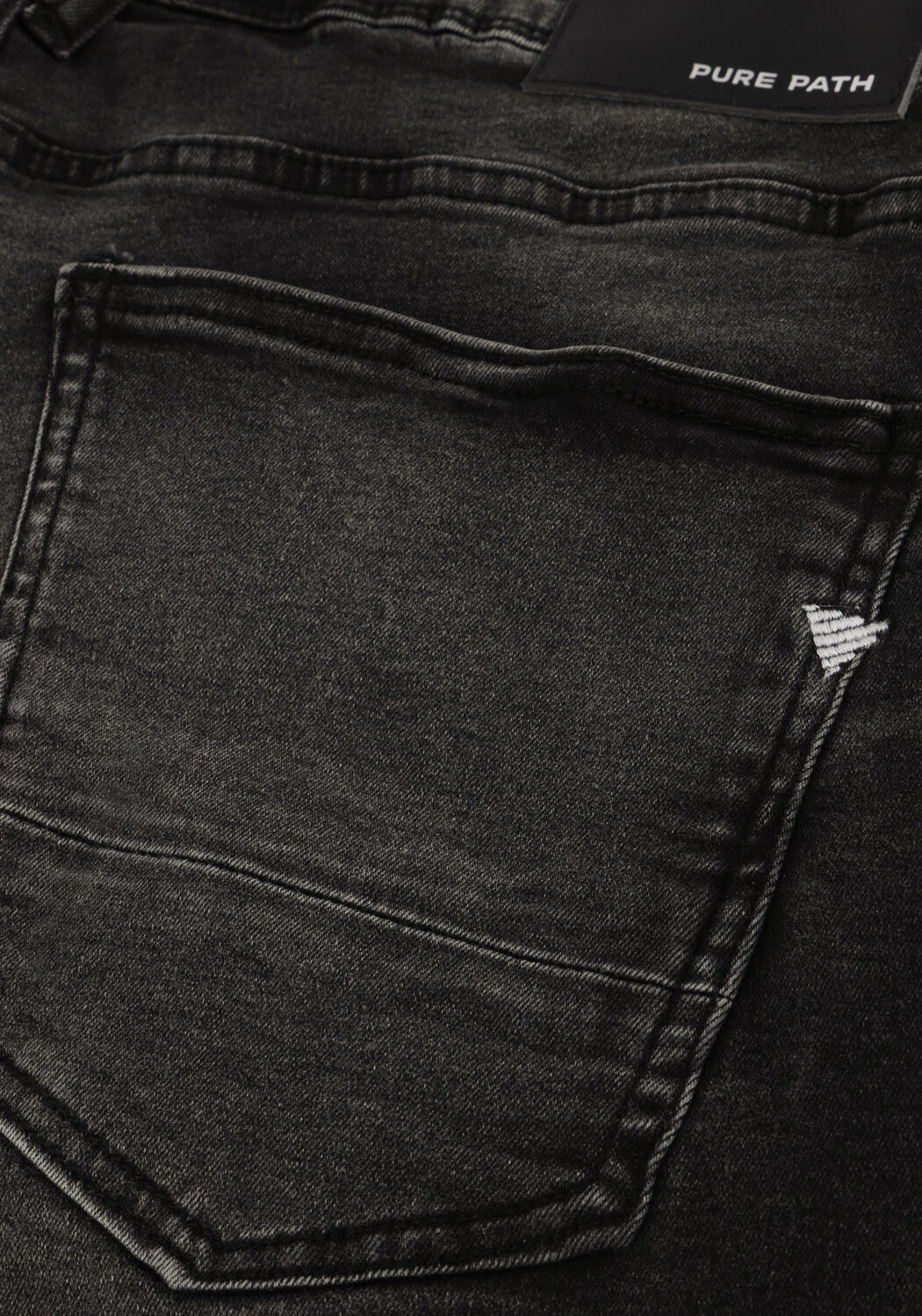 Zwarte PURE PATH Shorts THE MILES SLIM FIT DENIM SHORTS - large