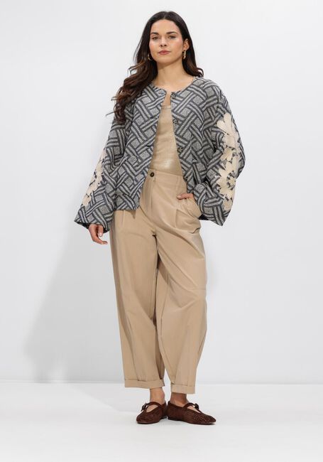 Beige SUMMUM Top RIB TANKTOP COTTON RIB - large