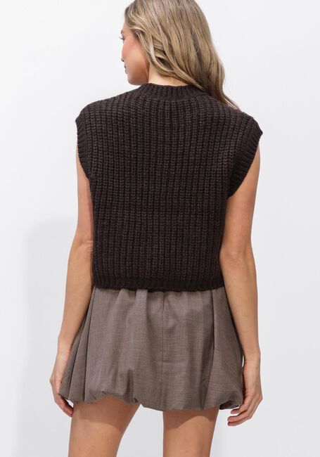 Bruine SECOND FEMALE Truien/vesten ULRIKKE KNIT VEST - large