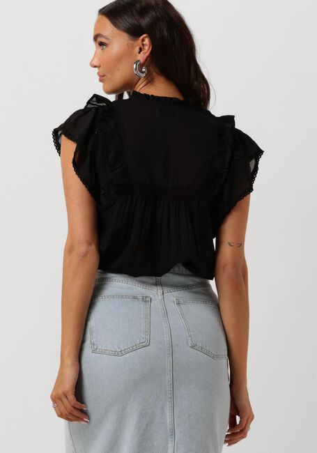 Zwarte NEO NOIR Blouses JAYLA S VOILE TOP - large