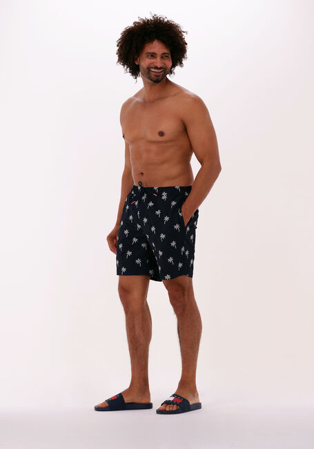 Blauwe SCOTCH & SODA Zwembroeken RECYCLED POLYESTER EMBROIDERED SWIMSHORT - large