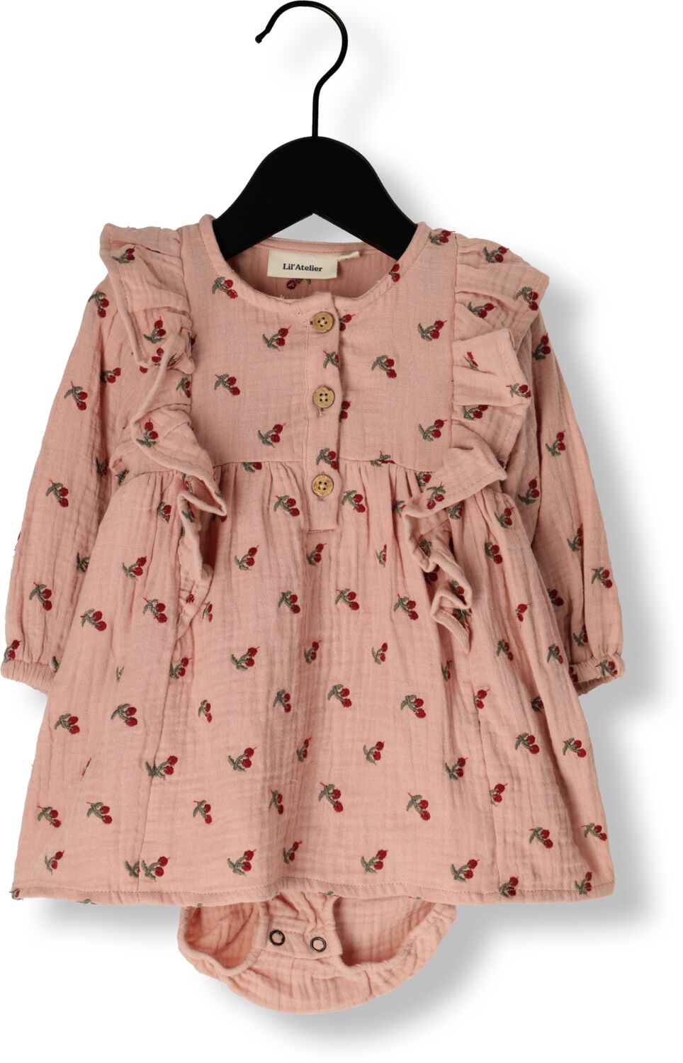 LIL' ATELIER Baby Jurken Nbfkoala Ls Loose Body Dress Lil Lichtroze