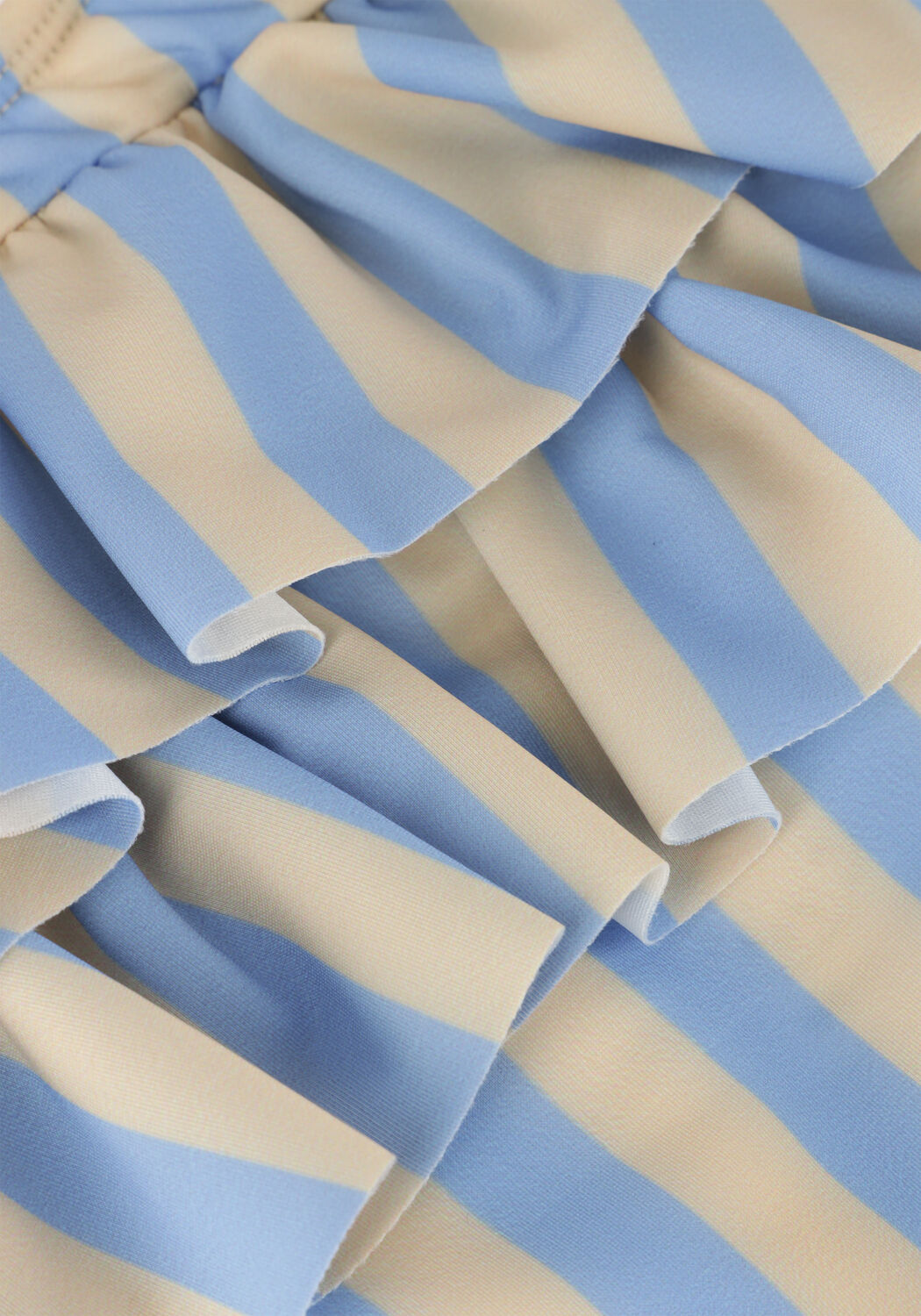 Sproet & Sprout Meisjes Zwemkleding Swimsuit Chest Ruffle Stripes Blauw