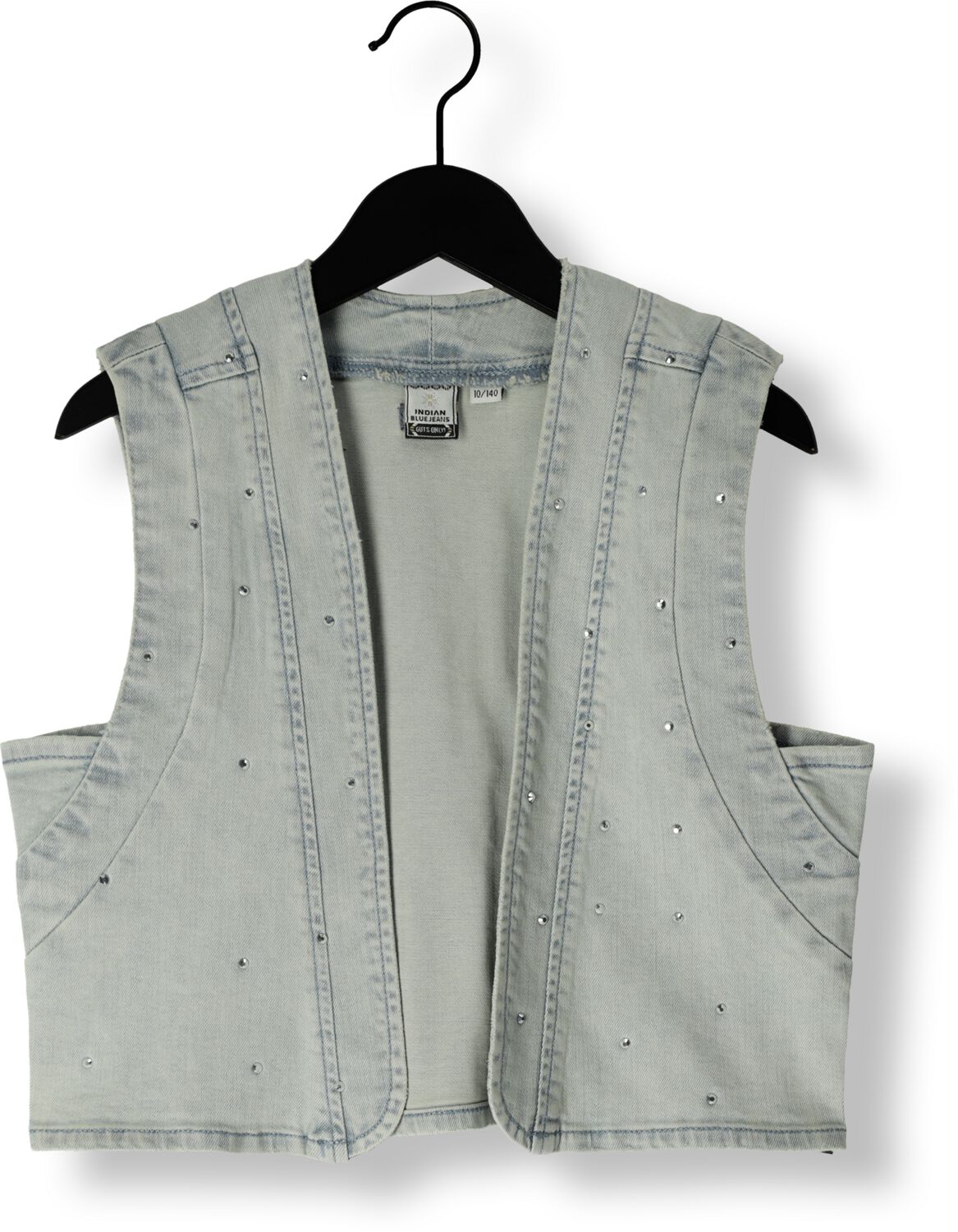 INDIAN BLUE JEANS Meisjes Blazers Denim Gilet Fancy Lichtblauw