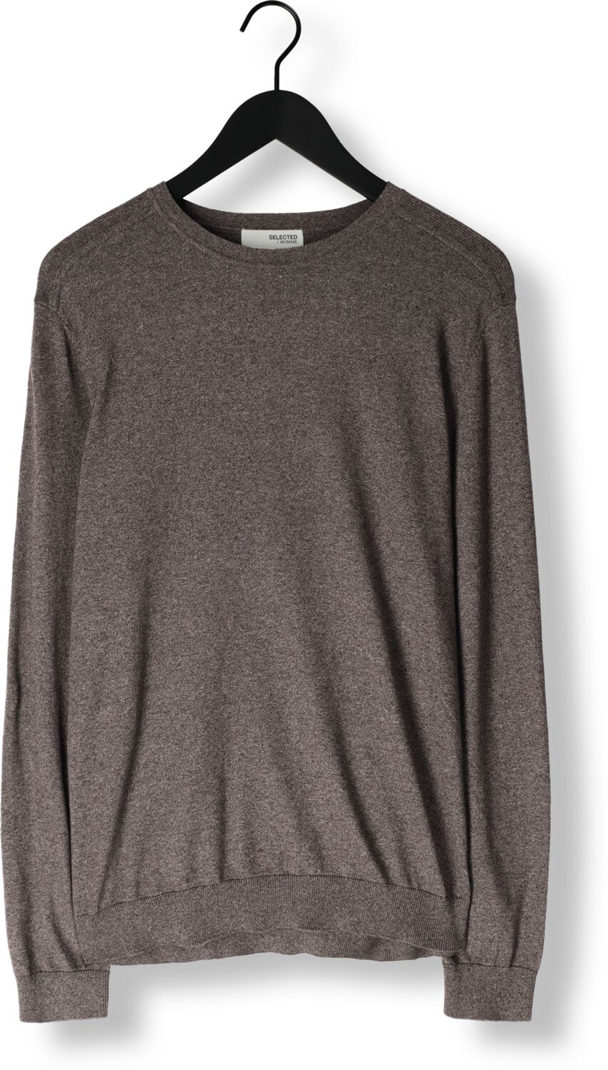 SELECTED HOMME Heren Truien & Vesten Slhberg Crew Neck Noos Grijs