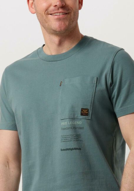 Groene PME LEGEND T-shirt SHORT SLEEVE R-NECK PLAY SINGLE JERSEY - large