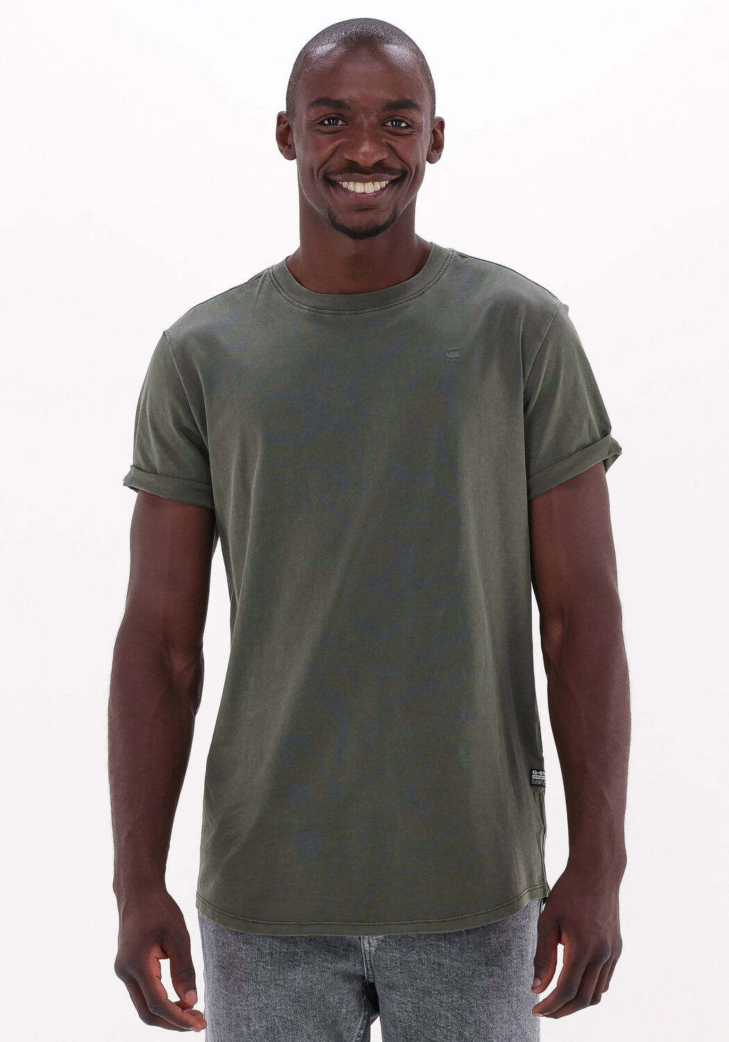Groene G STAR RAW T shirt LASH R T S S Omoda