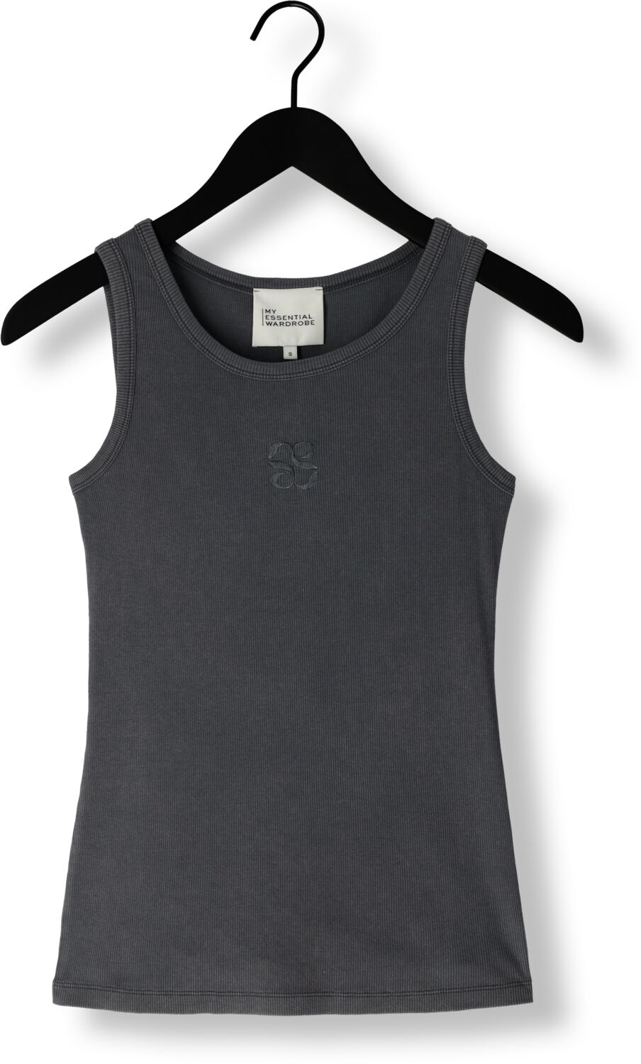 MY ESSENTIAL WARDROBE Dames Tops & T-shirts Mandymw Top Donkergrijs