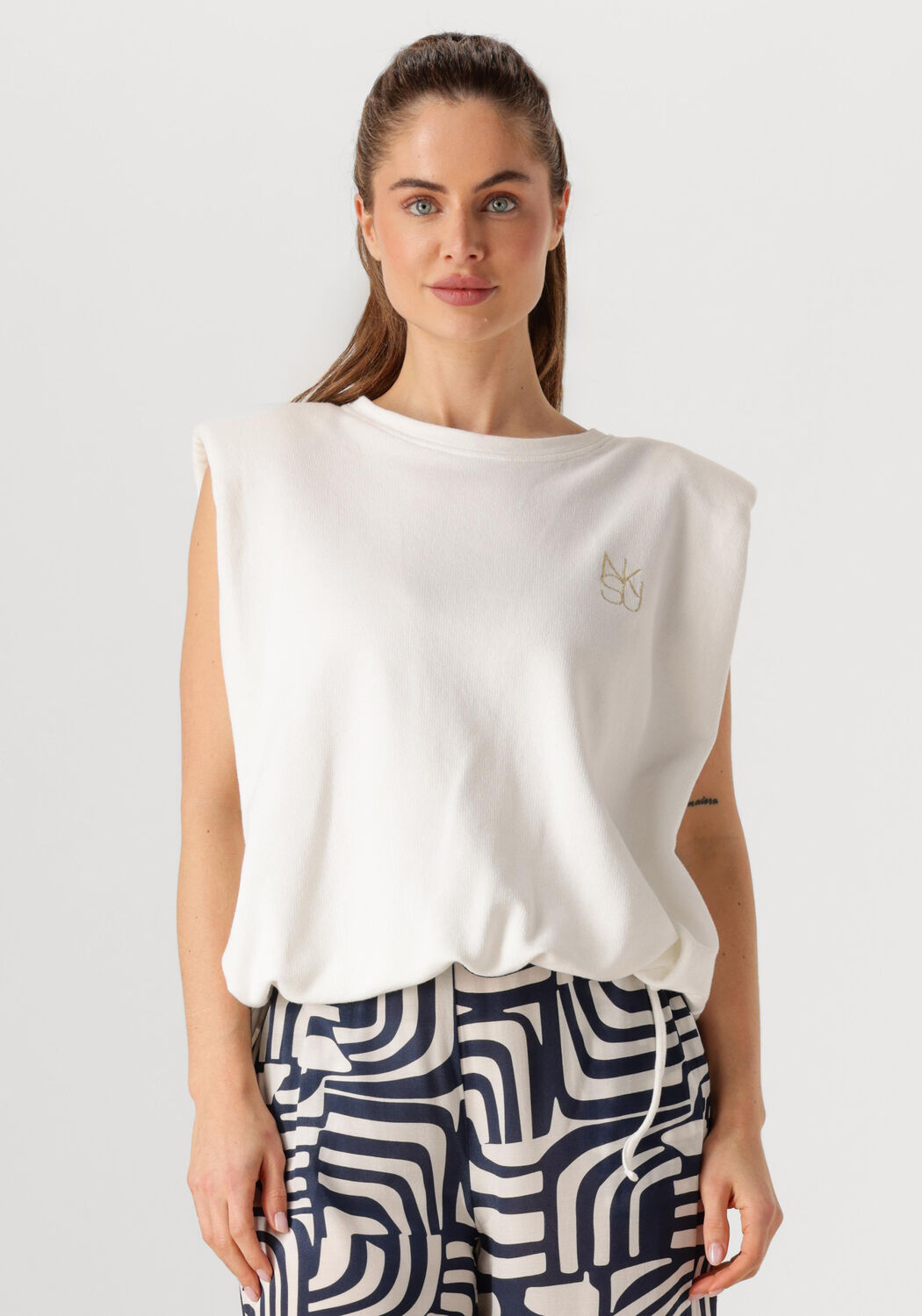NUKUS Dames Tops & T-shirts Babette Top Wit
