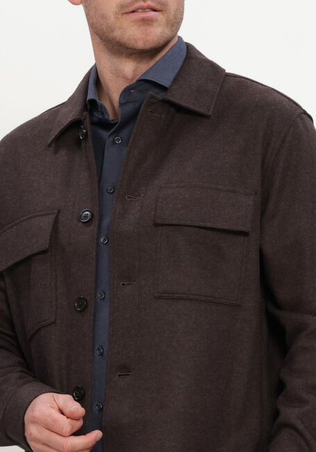 Bruine PROFUOMO Overshirt OVERSHIRT KNITTED - large