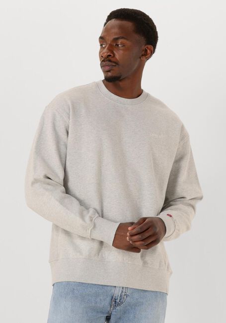 Lichtgrijze LEVI'S Sweater AUTHENTIC CREW - large