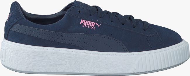 Blauwe PUMA Sneakers SUEDE PLATFORM JR  - large