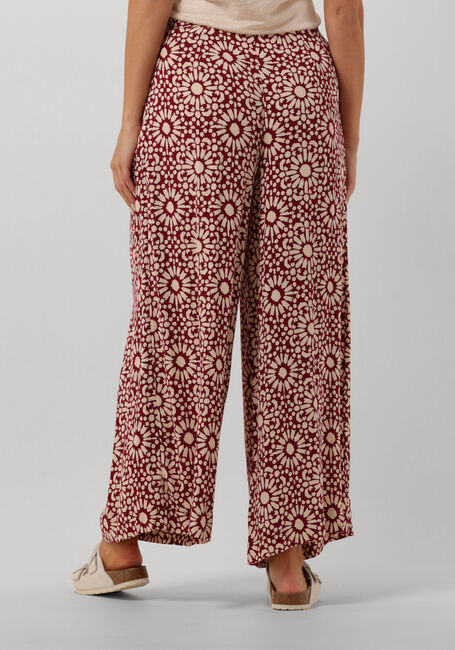 Bordeaux BY-BAR Wijde broek WANDA SUNFLOWER PANTS - large