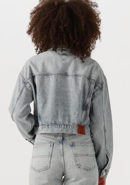 Blauwe TOMMY JEANS Spijkerjas OVSZ CROP TRUCKER JACKET BI6012 - large
