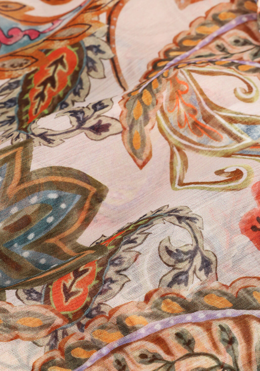 Gele ACCESS Blouses PAISLEY PRINT BLOUSE RUFFLES - large