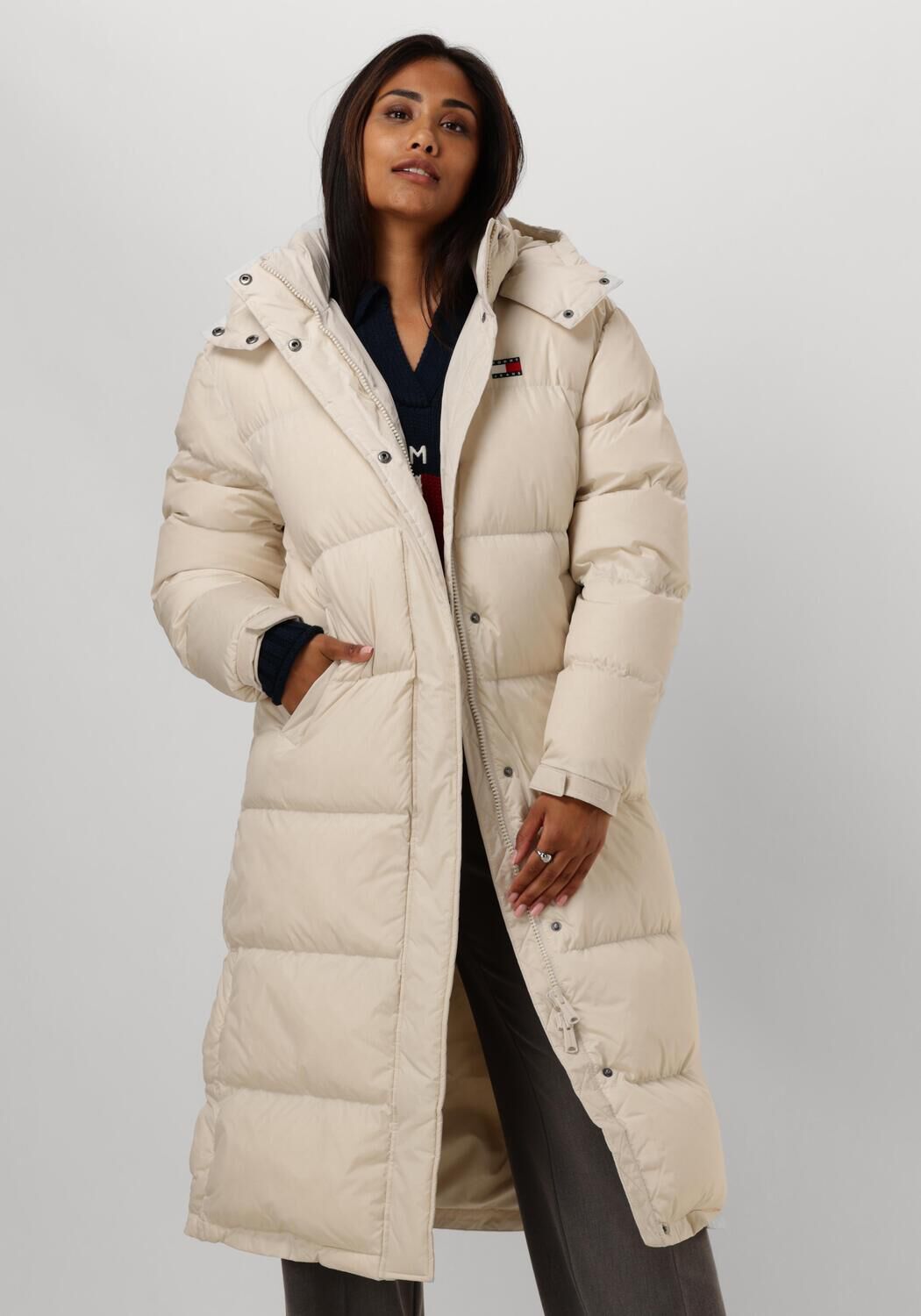 TOMMY JEANS Dames Jassen Tjw Alaska Long Puffer Beige