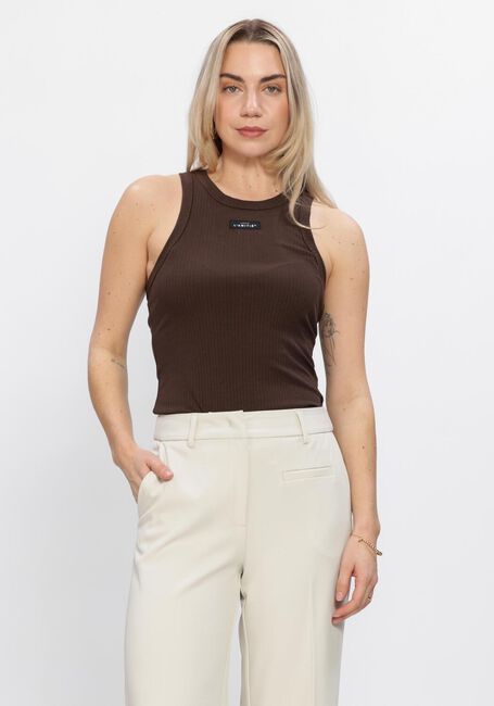 Bruine HAUTE L'AMITI&Eacute; Top RIB BADGE TANK - large