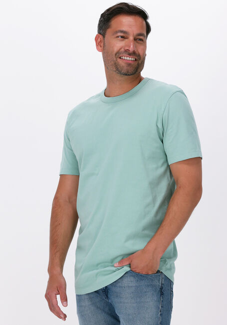 Groene SELECTED HOMME T-shirt SLHRELAXLONG-DAVID SS O-NECK TEE G CAMP - large