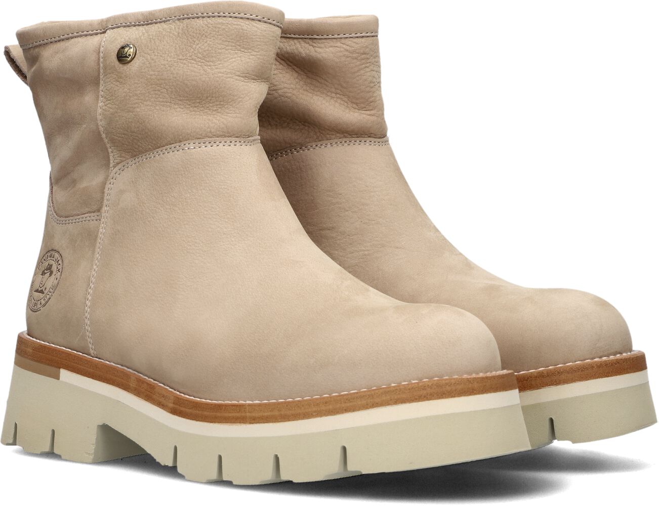 Panama Jack Laia B5 Enkellaarsjes beige Dames
