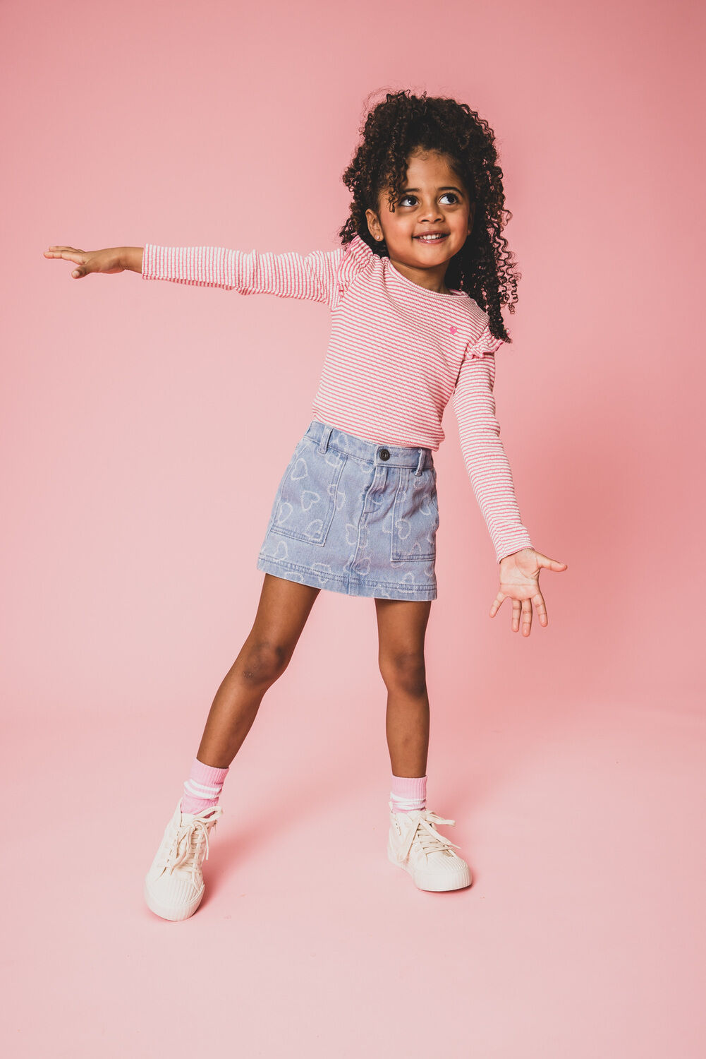 LOOXS Little Meisjes Tops & T-shirts 2501-7411 Roze