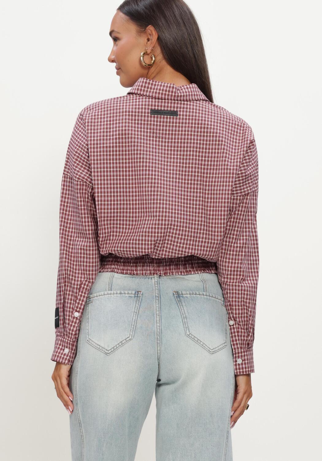 Rode HAUTE L'AMITI&Eacute; Tops & T-shirts MUSA CHECK SMOCK SHIRT - large