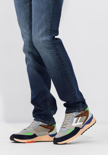 Groene FLORIS VAN BOMMEL Lage sneakers SFM-10154 DE TREENER - large