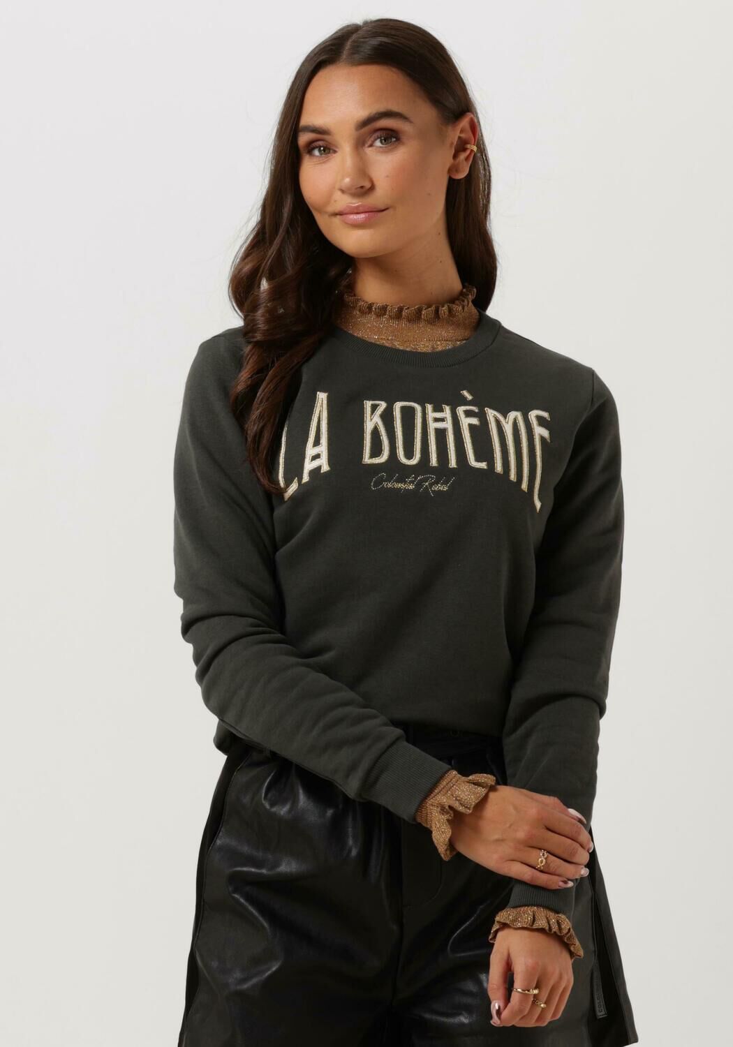 antraciet colourful rebel sweater la boheme embro basic sweat