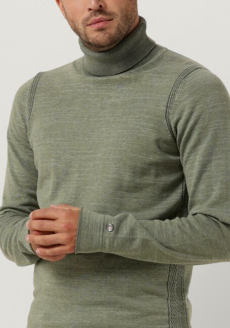 Mint CAST IRON Coltrui TURTLENECK COTTON HEATHER PLATED - large