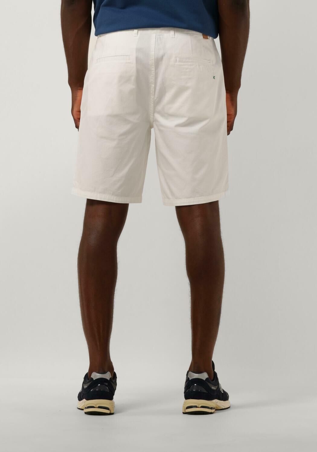 SCOTCH & SODA Heren Broeken Stuart Garment-dyed Cotton-blend Twill Short Gebroken Wit