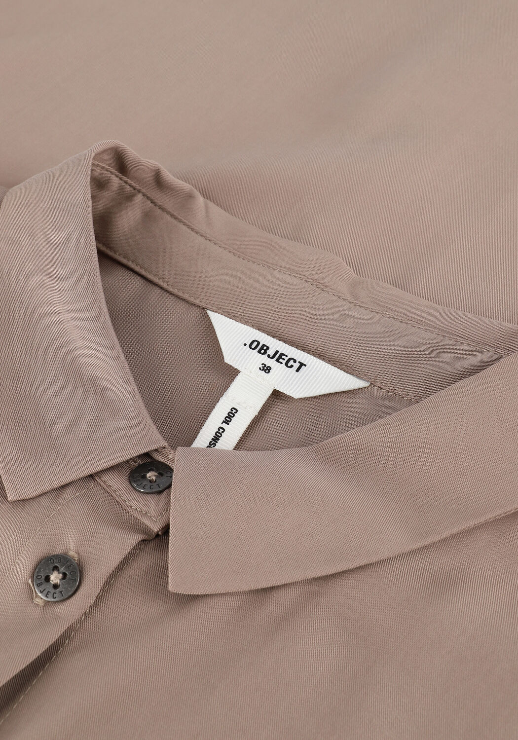 Beige OBJECT Midi jurk OBJTILDA ISABELLA S/S DRESS NO - large