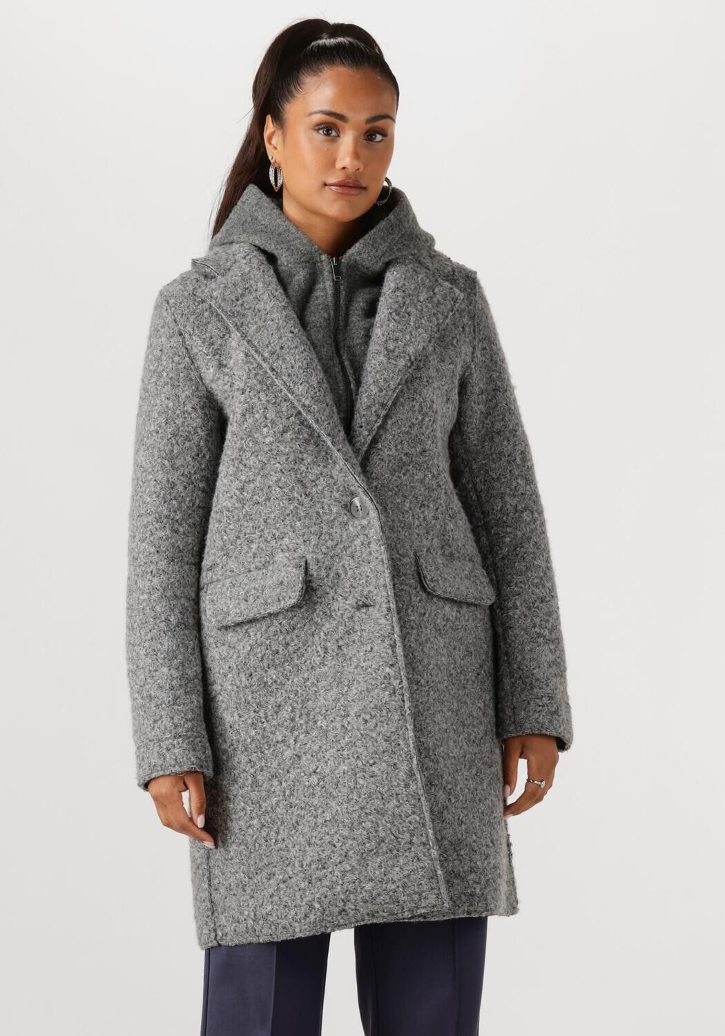 NUKUS Dames Jassen Inna Jacket Boucle Grijs