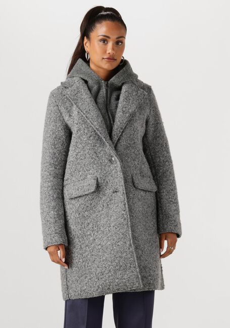 Grijze NUKUS Mantel INNA JACKET BOUCLE - large