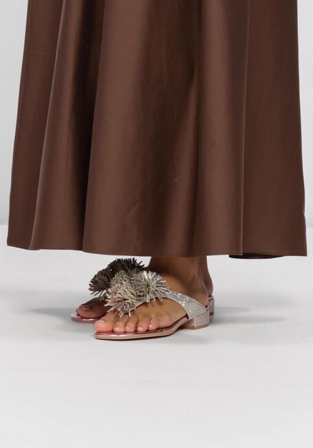 Roze KURT GEIGER LONDON Teenslippers POM POM T-BAR FLAT SANDAL - large