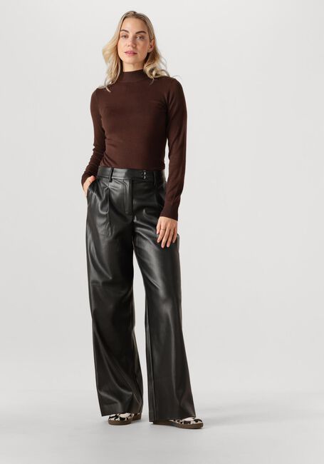 Zwarte WITHBLACK Wijde broek WBLJORK VEGAN WIDE PANT - large