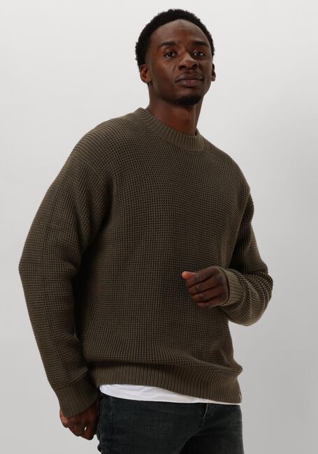 Bruine CALVIN KLEIN Trui CHUNKY TEXTURE SWEATER - large