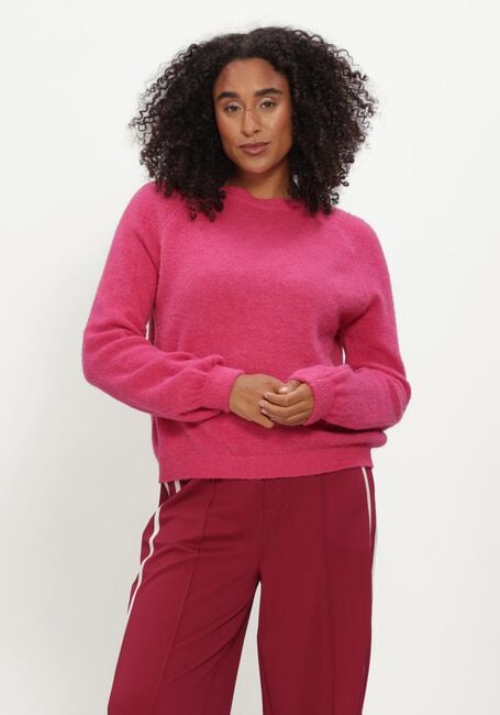 Fuchsia POM AMSTERDAM Trui MILOU ULTRA PINK - large