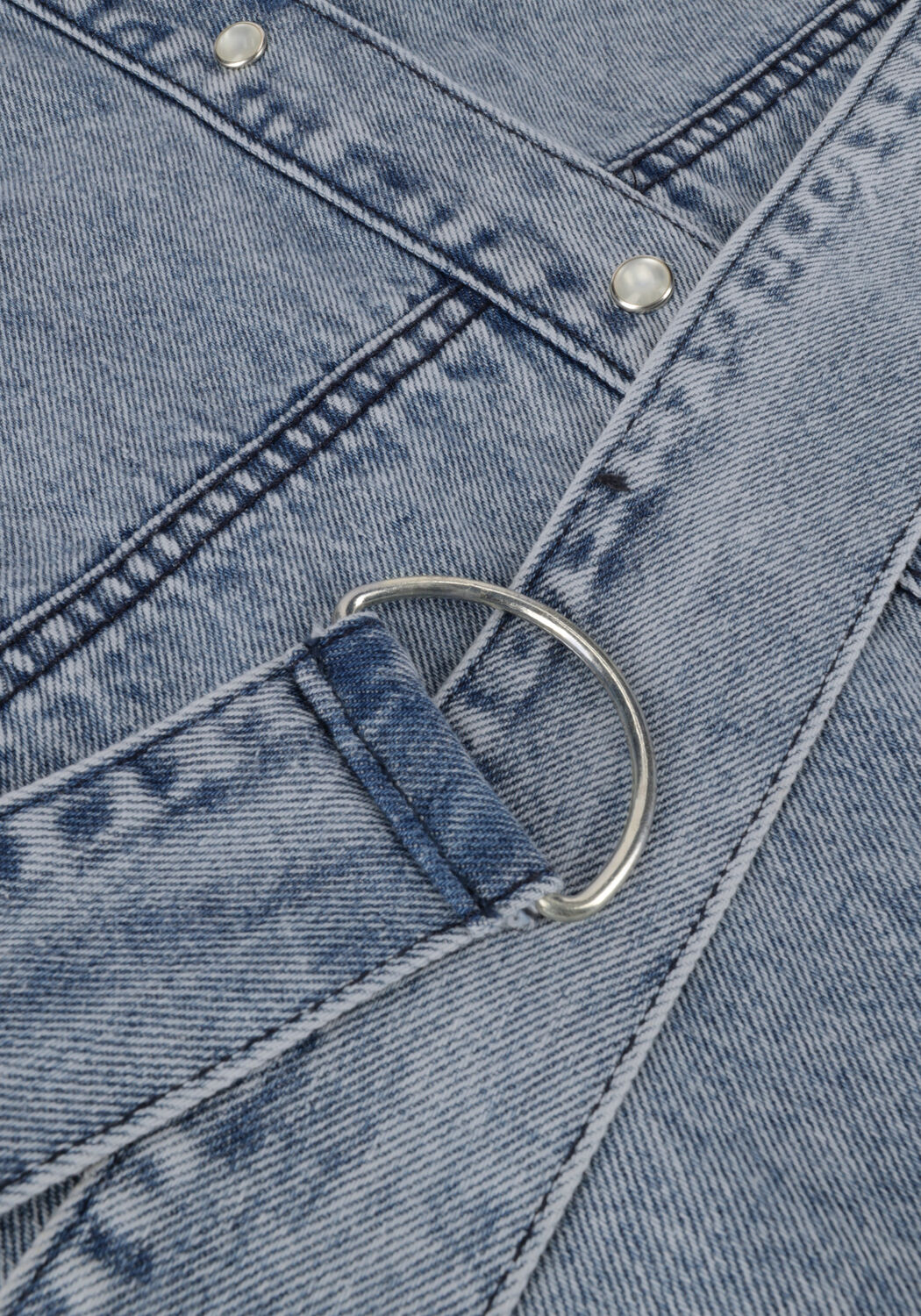 Blauwe GOOSECRAFT Mini jurk GC ZOLA DRESS - large