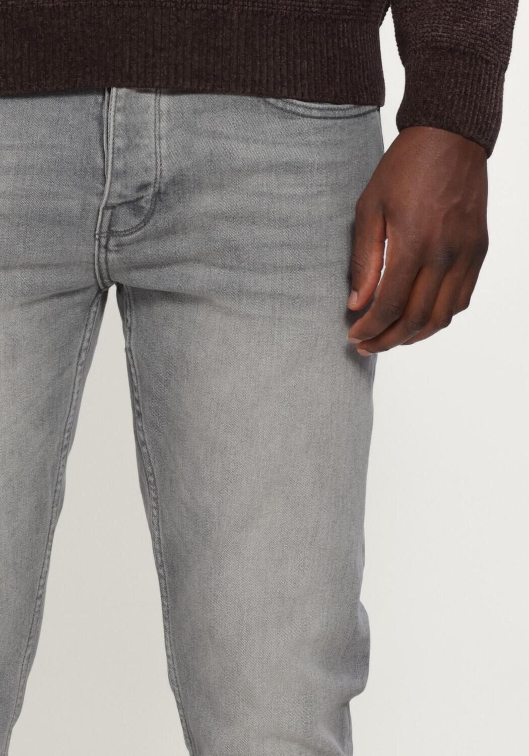 Grijze PURE PATH Slim fit jeans THE RYAN SLIM FIT JEANS - large