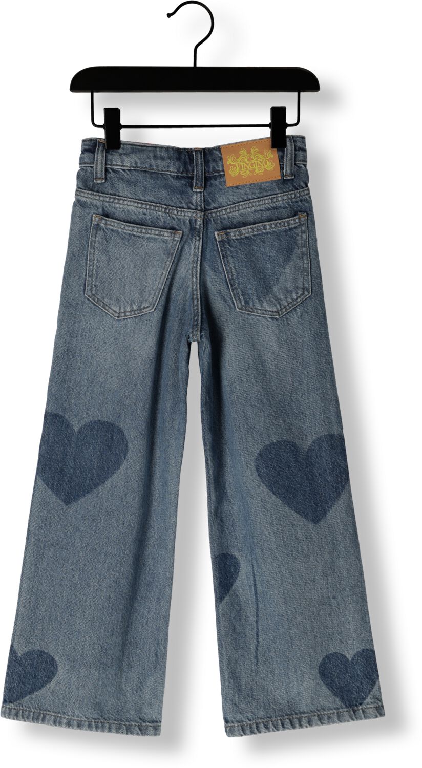 VINGINO Meisjes Jeans Cassie Heart Blauw