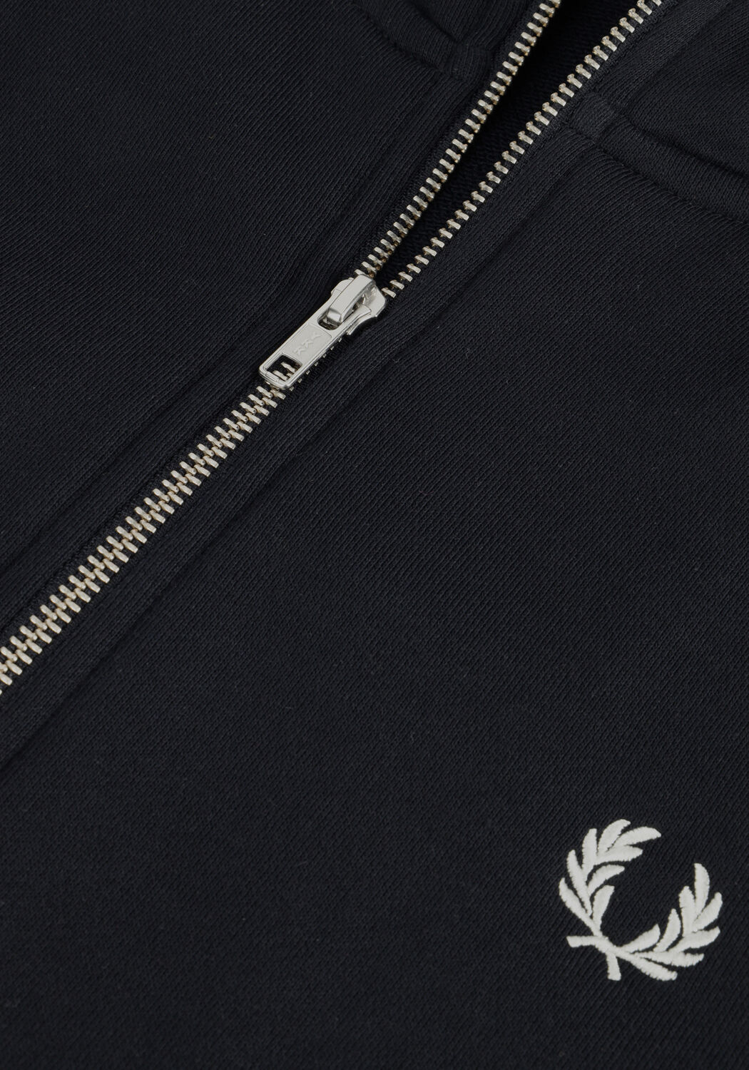 Donkerblauwe FRED PERRY Vest HOODED ZIP THROUGH SWEATSHIRT - large