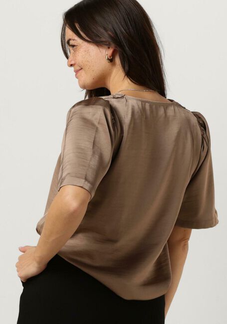 Taupe NEO NOIR Blouses LARGO HEAVY SATEEN BLOUSE - large